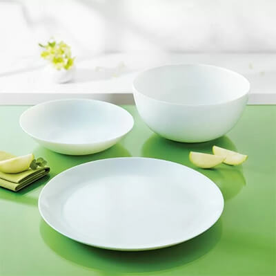 Bộ bàn ăn Luminarc Diwali Trắng 12 món - Ảnh 2