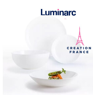 Bộ bàn ăn Luminarc Diwali Trắng 12 món
