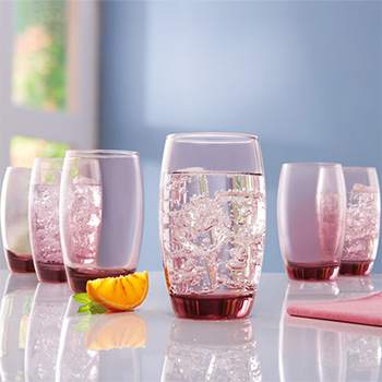 Ly Thuỷ Tinh Cao Luminarc Salto Pink 350ml - Ảnh 3